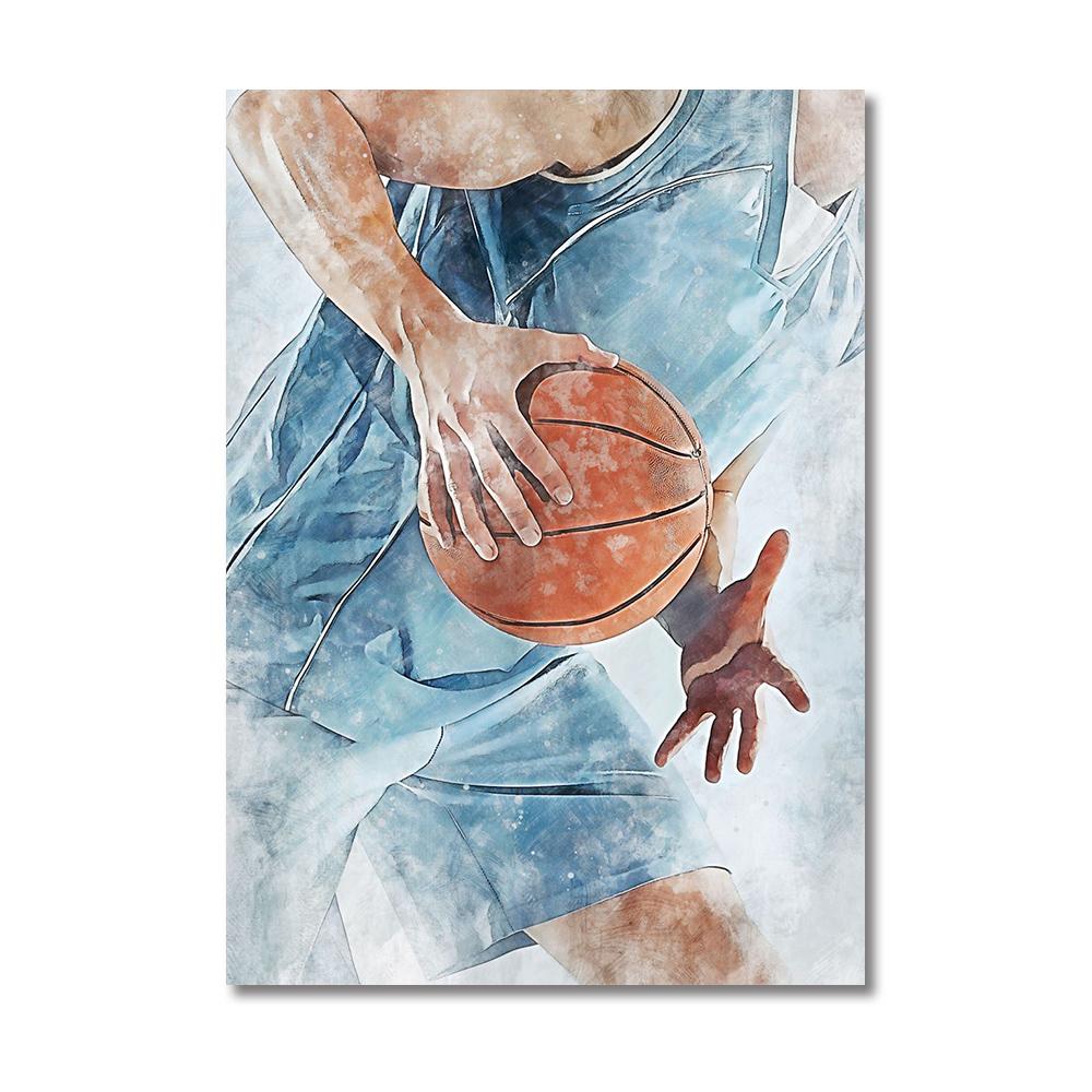 Баскетбольные спортивные постеры Баскетбольные спортивные звезды настенная живопись на холсте Современная гостиная украшения дома фотографии настенная живопись