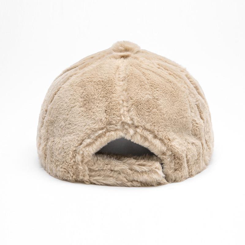 Бейсболка женская осенне-зимняя утепленная кепка для улицы из плотного бархата, однотонная плюшевая кепка
