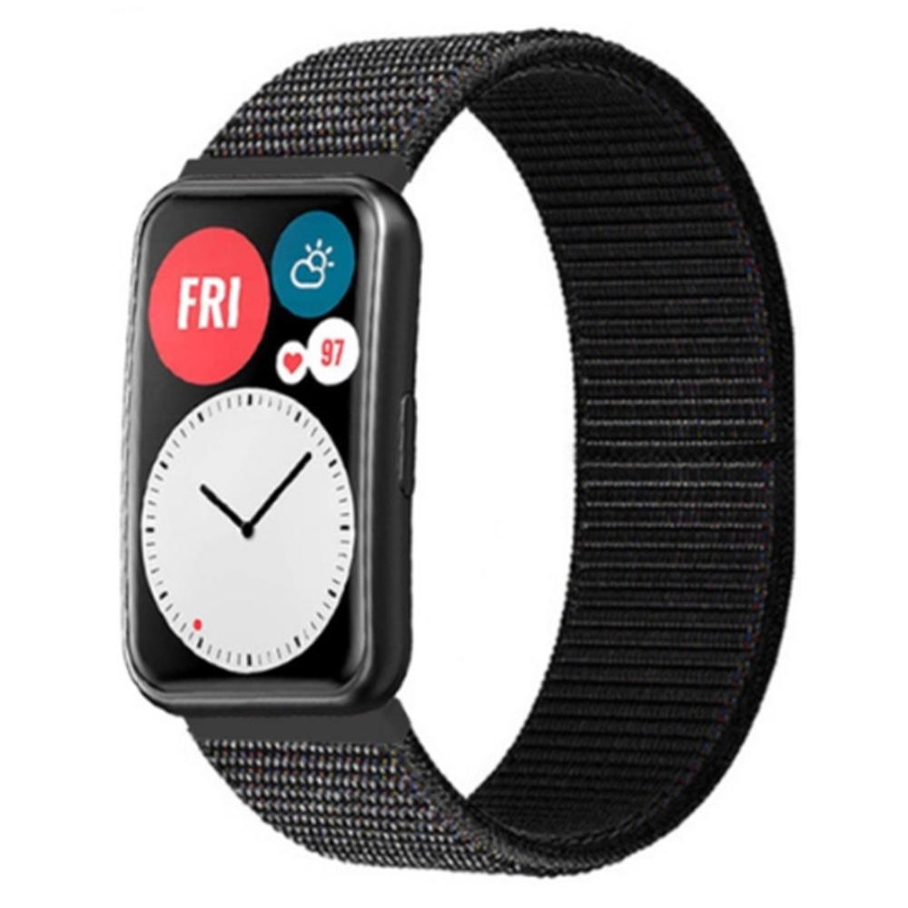 Для Huawei Watch Fit Sport Loop Нейлоновый ремешок Регулируемая волшебная лента Сменный браслет на запястье