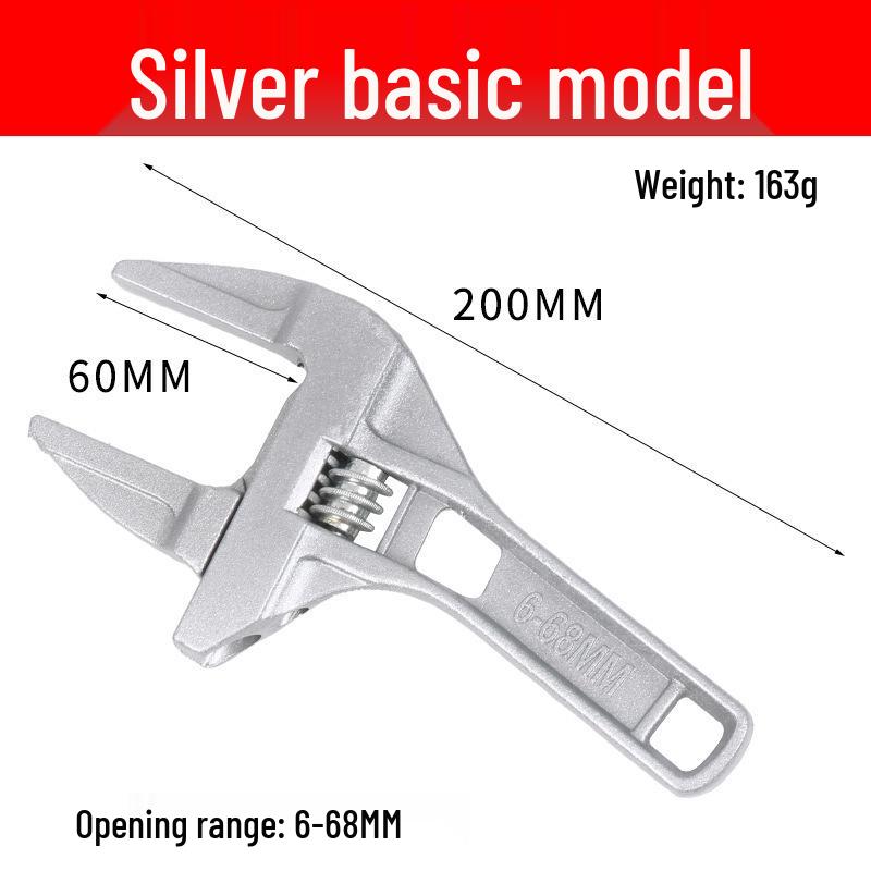 Multifunctional Bathroom Adjustable Wrench for Plumbing and Drain Installation