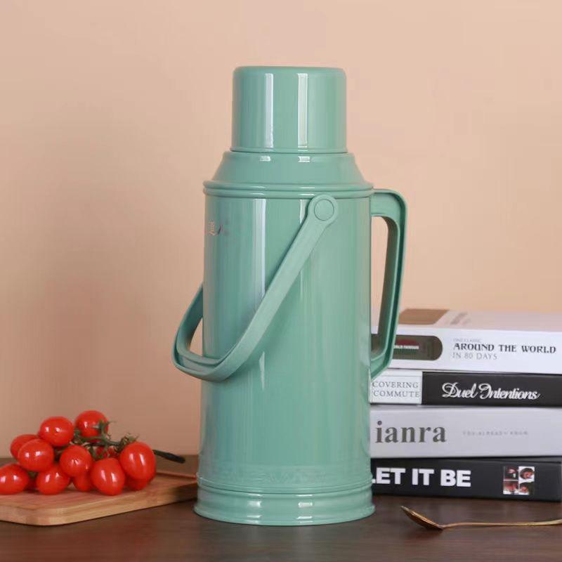 Xia Ming Large Capacity Insulated Glass Liner Thermos for Students - Hot Water Bottle with Plastic Kettle Design