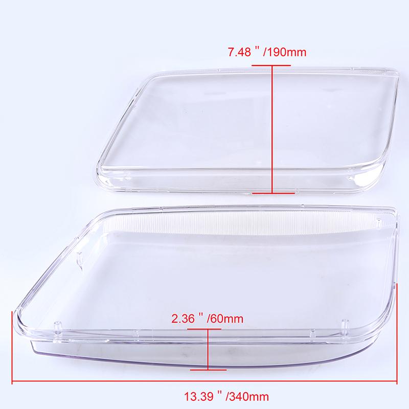 1 Pair Car Lights Headlight Mask Head Lamp Shell Clear Cover for VW Bora Variant 4 Motion 1999-2005 Foglamp Housing Accessories