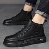 Мужская обувь Ботильоны на шнуровке Ботинки для мужчин Платформа Короткие бочонки Распродажа Нескользящие Модные дизайнерские Оригинальные предложения Новые Дешевые