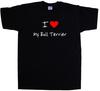 I Love Heart My Bull Terrier T-Shirt
