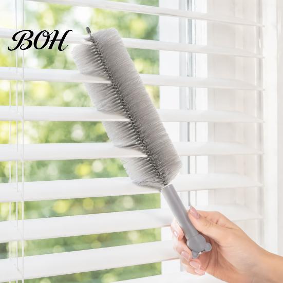 Extendable Duster for High Ceilings Bendable Cleaning Brush, Washable Dust with Flexible Head, Reusable Brush Curtains Effective Lightweight