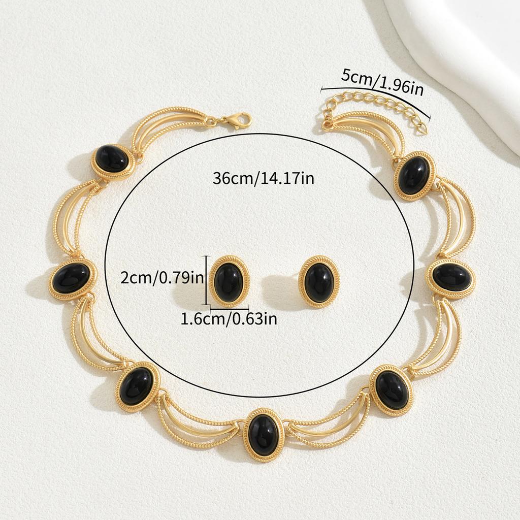 Модные серьги с подвеской и ожерельем для женщин