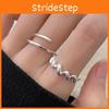 Trendy Simple Adjustable Open Ring In Copper For Women With Unique Design Elements
