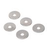 Набор из 500 плоских шайб 4x15x0,5 мм из нержавеющей стали, высокопрочные плоские шайбы для винтов M3, болтов