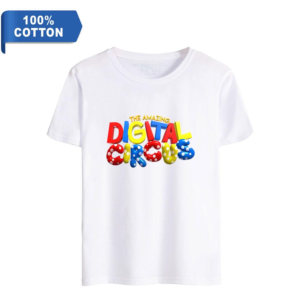 ГОРЯЧАЯ мода для любителей аниме The Amazing Digital Circus, женские и мужские повседневные футболки с короткими рукавами и графическим принтом