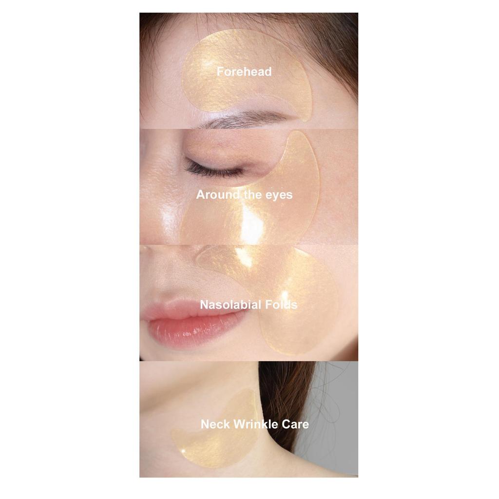 Гидрогелевые патчи для глаз Fromnature Gold Hydrogel Eye Patch 60 листов 1,5 г x 60 патчей, гидрогелевая увлажняющая маска для глаз