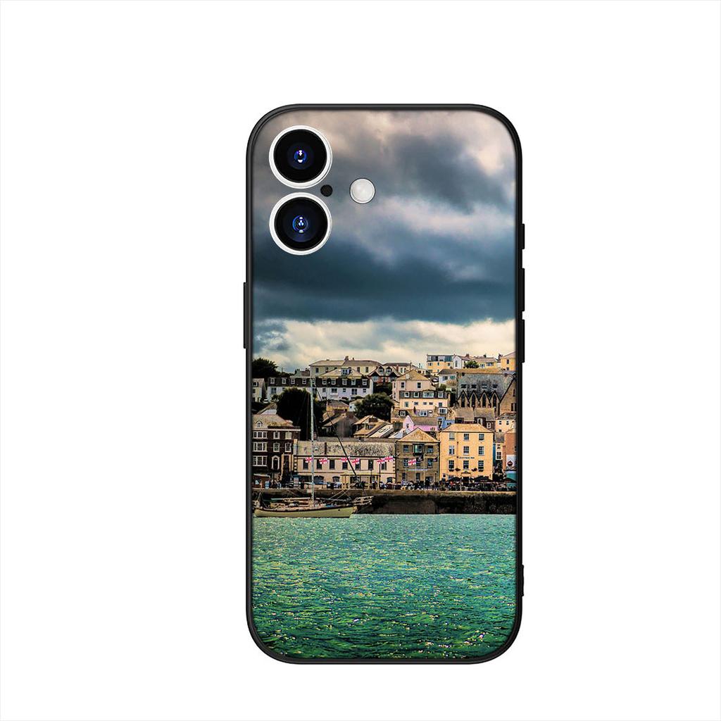 Phone Cover for Apple iPhone 17 16 15 11 Pro XS Max XR 6 7 8 Plus + SE 2020 5 16E Case Mountain Sea Beach Travel Ocean Casing