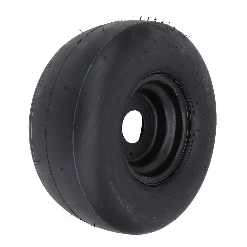 13x6.50 6 Tire Wheel Puncture Proof 6in Tubeless Tire with Rim for Garden Tractor Rider Mower ATV UTV Quad Off Road Go