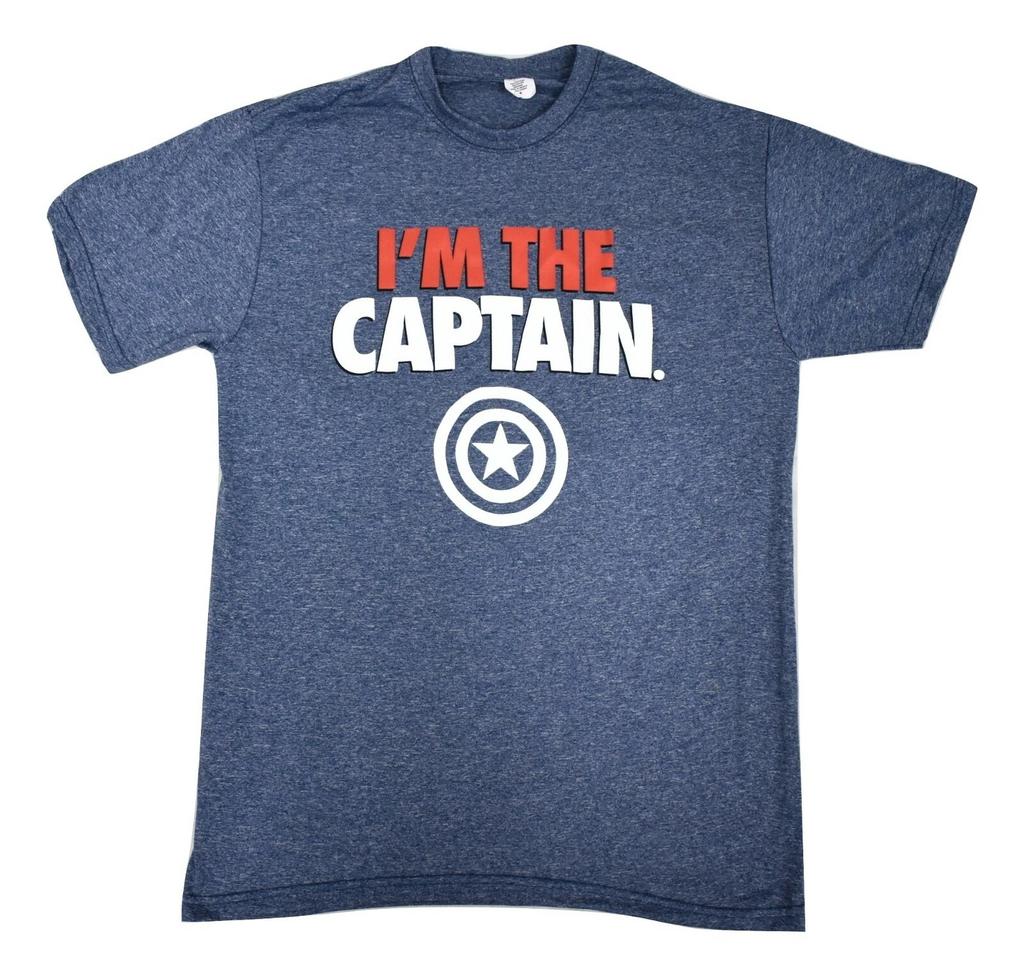 Marvel Captain America Mens I Am The Captain Shirt New S