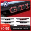 T302026 Hot VOLKSWAGEN 3D ABS Car Front Grille Emblem Badge for Volkswagen Golf 8 MK8 Rline GTI GTD GTE Logo Polo