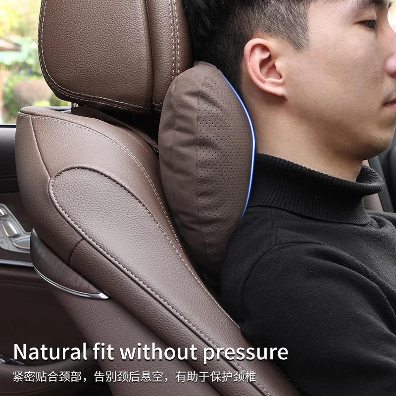 For Mercedes Benz C-Class E-Class S-Class GLA GLC GLE R-Class A45 Slk Car Headrest Neck Support Seat Lumbar Cushion Neck Pillow