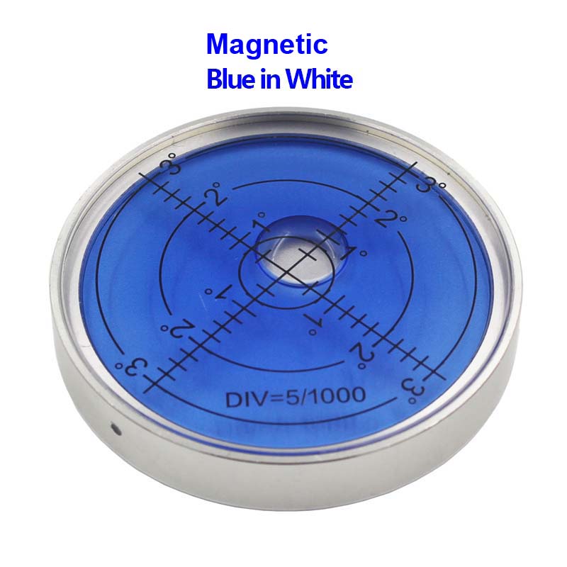Магнитный многоцветный универсальный круглый металлический спиртовой уровень пузырьковый бусина горизонтальный инструмент диаметр 60*10 мм 1 шт