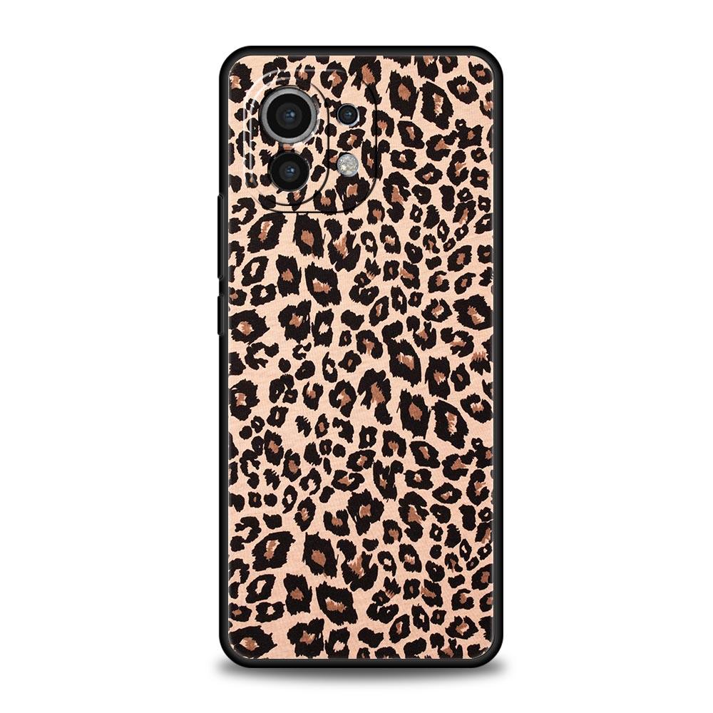 Чехол для телефона Xiaomi Mi 15 14 13 12 11 Lite 14T 13T 12T 11T Pro Poco X7 X6 X5 X3 Pro F6 F5 F4 Покрытие Сексуальный Модный Леопардовый Принт