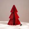 Yousheng Christmas Tree Decoration Hanging Ornament Easy Assembly Festive Hanging Decor 3D Honeycomb Paper Decoration