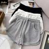 High Waisted Casual Sports Shorts Women Loose Wide Legs