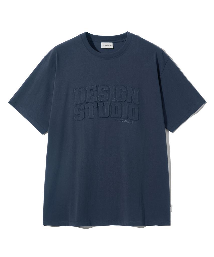 FILLUMINATE Applique Studio T-Shirt - Navy