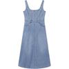 Levis Comfortable Simple Slim Fit Denim Slip Dress Women Dresses Light-Blue 003HR-0000