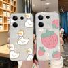 Мягкий силиконовый прозрачный чехол для Xiaomi Redmi 13C Note 13 Pro Samsung A55 A54 A34 S24 M34 iPhone 15 милый узорчатый чехол для камеры с рисунком кота защитный противоударный чехол