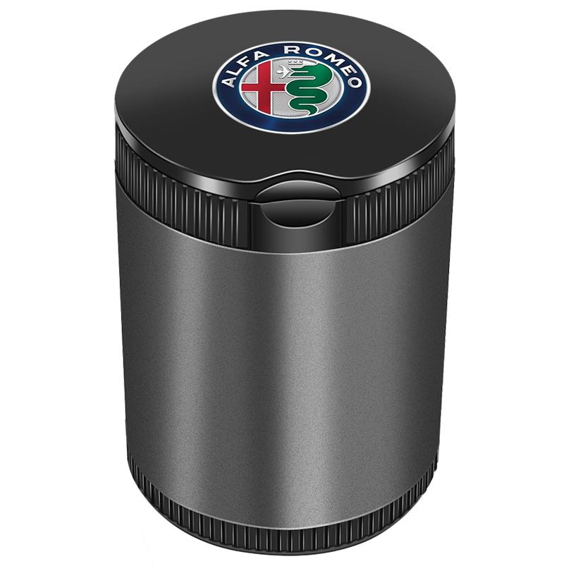 Portable LED Smoke Car Ashtray Cigarette Ash Holds Cup for Alfa Romeo Spider Giulia Giulietta 147 156 159 Mito Stelvio GT Spider