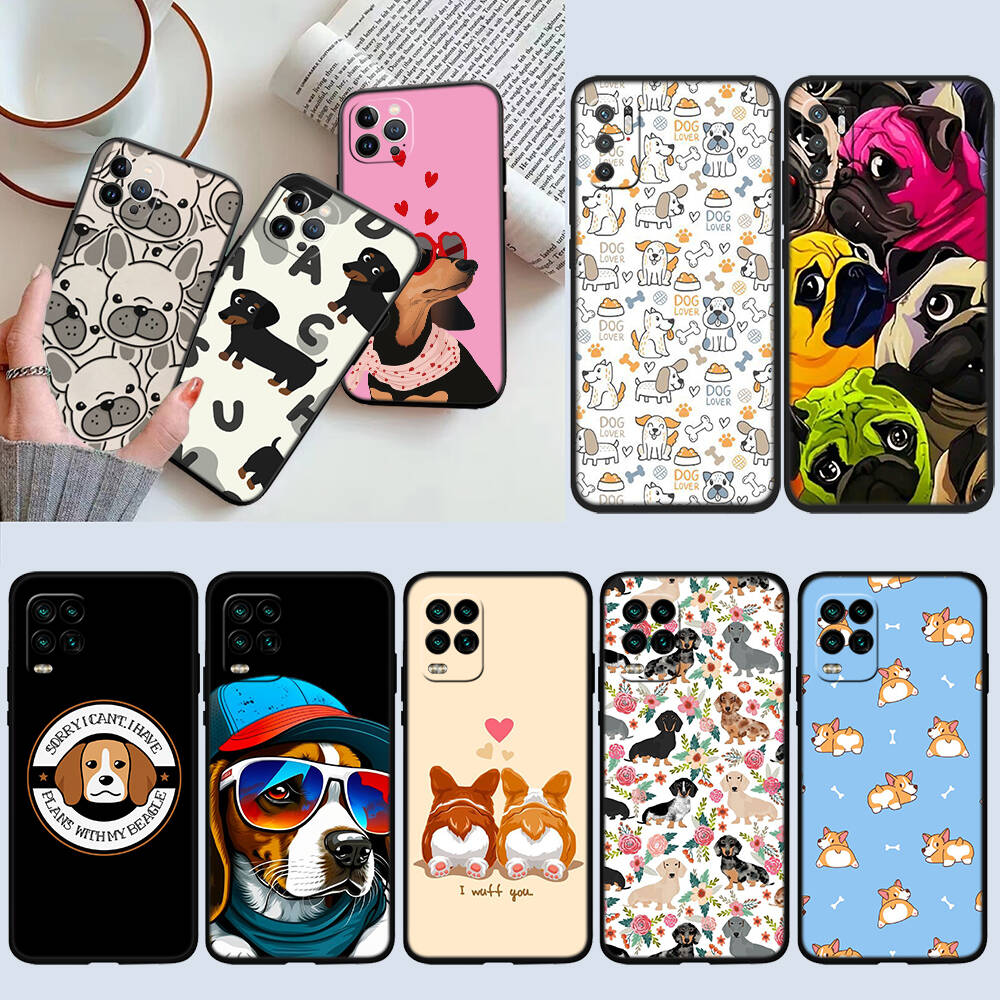 Мультяшный милый ЧЕХОЛ-СОБАКА для Samsung Note 20 10 S25 Plus Ultra Lite FE M20 M21 M30 M31 M51 A11 A26 A51 A52 A53 A56 A70 A71 A72 A73