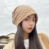 Корейские модные шапки для женщин и девочек, однотонная хлопковая шапка-бейни, женская дышащая теплая шапка, мягкий пуловер, ветрозащитная, сохраняющая тепло