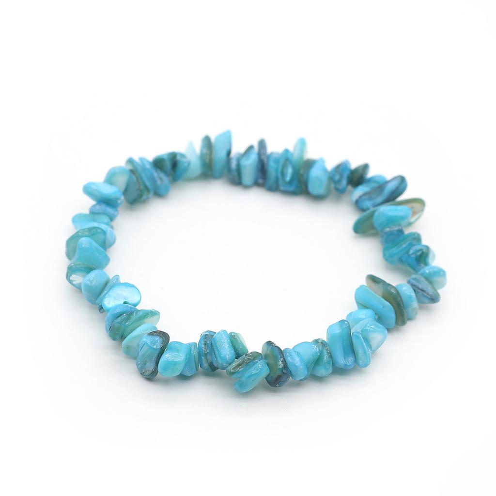 1 шт., браслет из натурального камня, нерегулярный кристалл, аметист, агат, флюорит, синяя бирюза, опал, браслеты для женщин и мужчин, ювелирные изделия 19 см