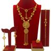 Middle East Dubai Wedding Jewelry Set Famous Style Necklace Earrings Ring Bracelet