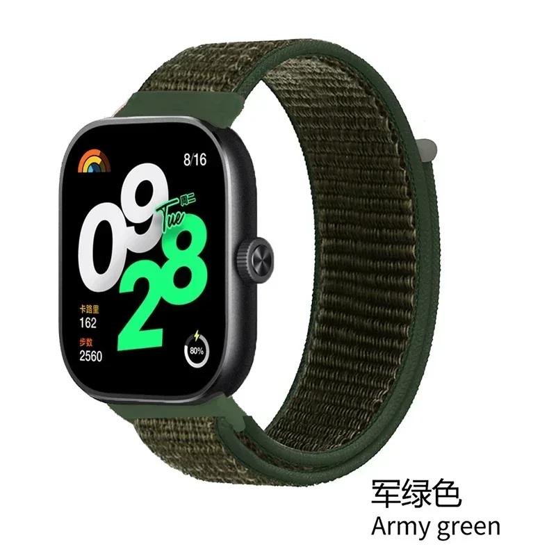 Breathable Strap for Xiaomi Redmi Watch 4 Nylon Loop Replaceable Wristband Smart Watch Belt for Redmi Watch 4 Sports Watchband
