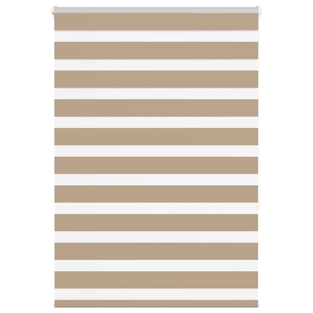 Double Zebra Blind Sand Brown 110 x 150 cm Fabric Width 105.9 cm Polyester
