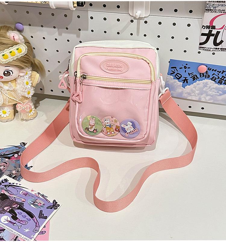 2025 осень новая прозрачная сумка-мессенджер повседневная простая студенческая модная сумка-боль сумка персонализированная сумка для мобильного телефона