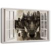 Canvas Print, Wolf In the Window
