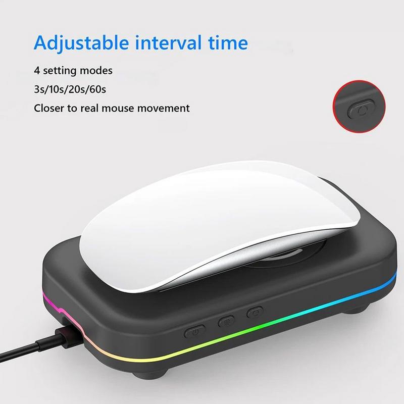 Ergonomic Mice ABS RGB Light LED Electric Moving Mice Desktop Device Tabletop Supplies For Thanksgiving Christmas Women Men