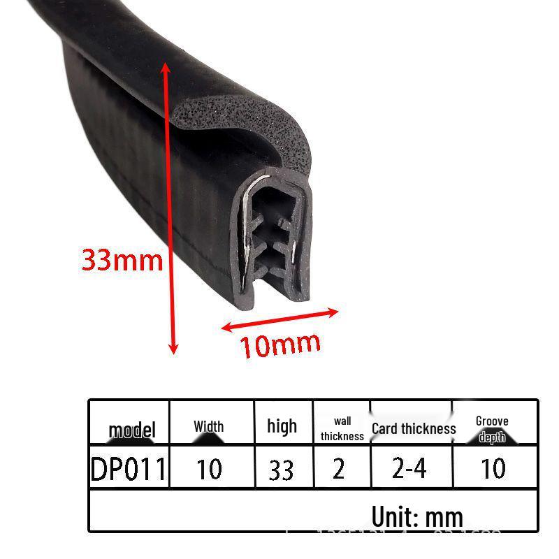 U-образные уплотнительные ленты из вспененной резины для шкафов и автомобильных дверей