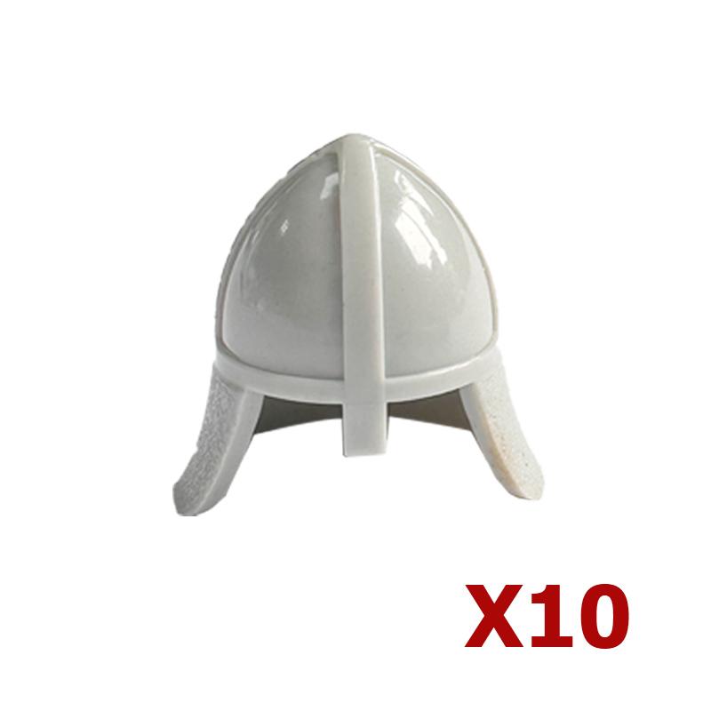 Конструктор MOC Средневековый Рыцарь Римский Солдат Аксессуар Шлем Головной убор Огненное Перо Щит Черный Орел Королевский плащ Кирпичная Игрушка