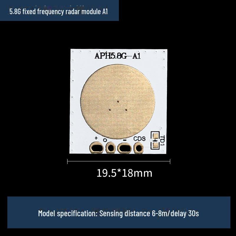 Smart Home Body Sensor Lighting Fixture with Microwave Radar, Infrared and Human Body Induction Technology.