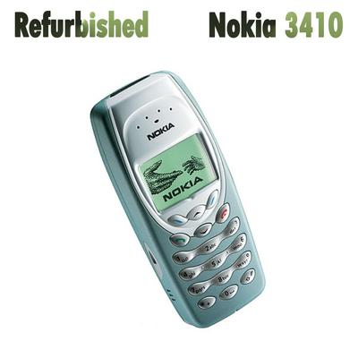 Восстановленный разблокированный оригинальный мобильный телефон Nokia 3410 GSM 900 / 1800 с 1 SIM-картой