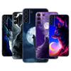 Чехол для телефона Moon Wolf Howl для Samsung Galaxy S22 Pro S21 S20 Ultra FE S10 Lite 5G S10E S9 S8 Plus, мягкий черный чехол из ТПУ