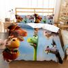 Животное Динозавр 3D Принт Постельное Белье Комплект Пейзаж Одеяло Роскошный Комплект Пододеяльника Домашний Текстиль Декор Полный Квин Кинг Односпальный Размер Мальчик