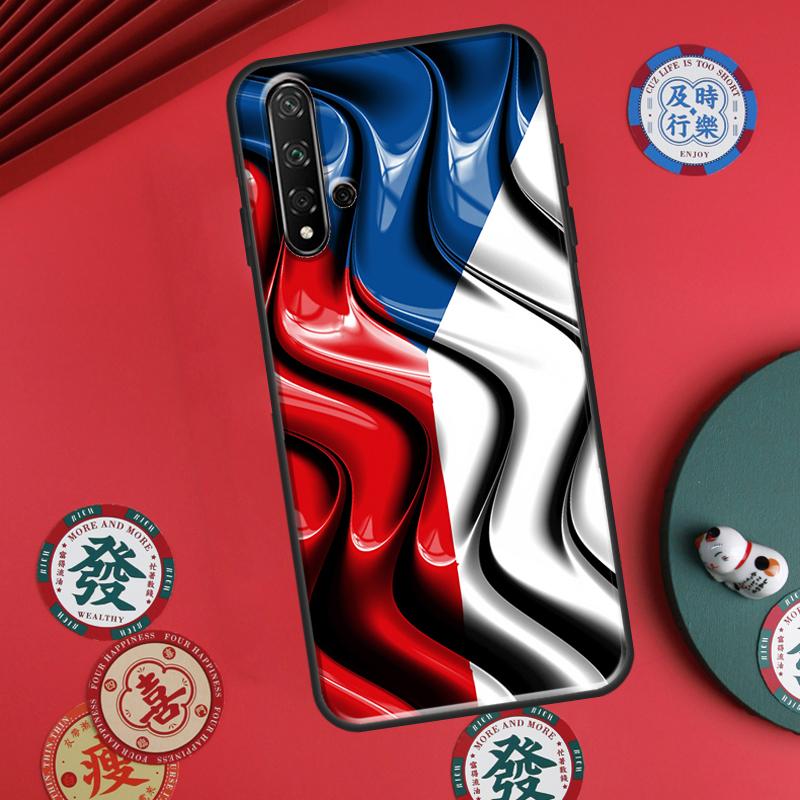 Czech Republic Flag For Huawei P20 P30 P40 Lite P60 Pro Nova 12i 11i 8i 12s 9 10 SE Y90 Y60 Y70 Y72 Y61 Y91 Case