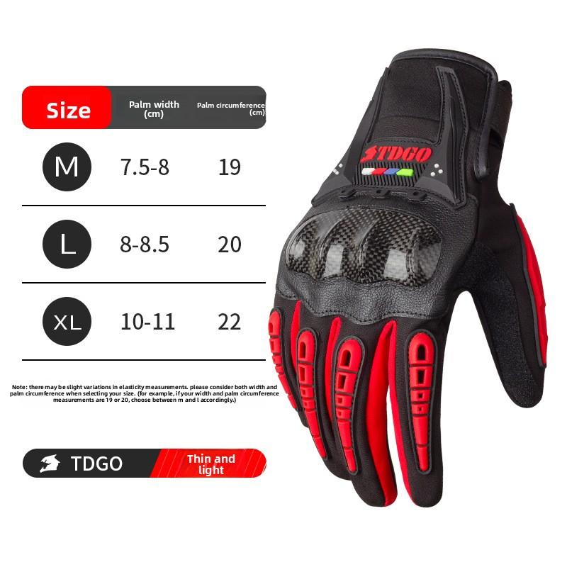 Motorcycle Riding Gloves Men's Summer Anti-drop Wear-resistant Locomotive Breathable Non-slip Waterproof Knight Equipment Touch Screen Gloves