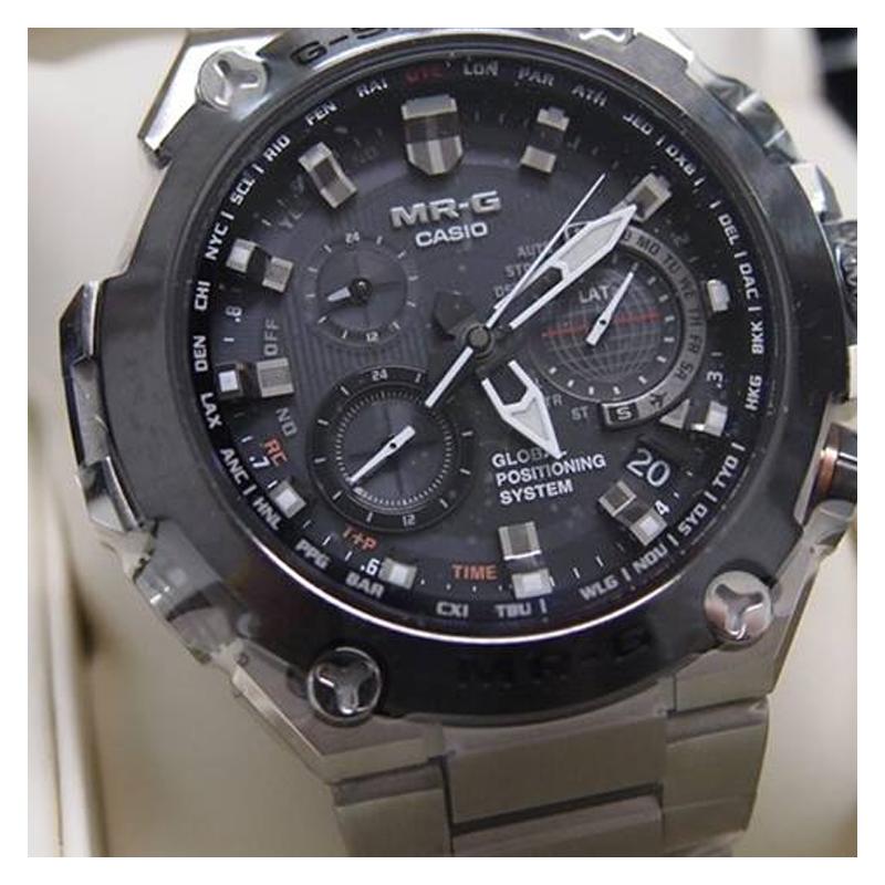 Casio Серия MR-G G-SHOCK система GPS-коррекции времени классические умные часы солнечно-кварцевый механизм титановый ремешок японский и корейский MRG-G1000D-1