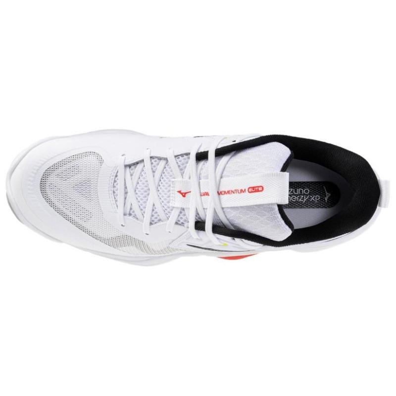 Mizuno WAVE MOMENTUM ELITE унисекс удобные прочные волейбольные кроссовки белый черный V1GA251259