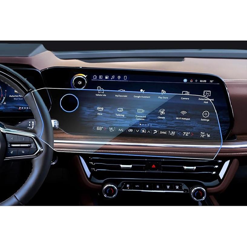 CDEFG 2 шт. для Chevy Tahoe Suburban GMC Yukon 2021-2025 Защитная пленка для экрана 2021-2025 Tahoe Suburban Yukon Escalade 12,6 дюйма Защитная крышка экрана для заднего сиденья