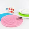 18*18cm Durable Silicone Round Non-slip Heat Resistant Mat Cushion Placemat Pot Holder ARI