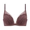 AMOSTYLE DeepV Bra Shorts Set 2 Classical Lace M003 B70M Size [AMOSTYLE] & (Brown)