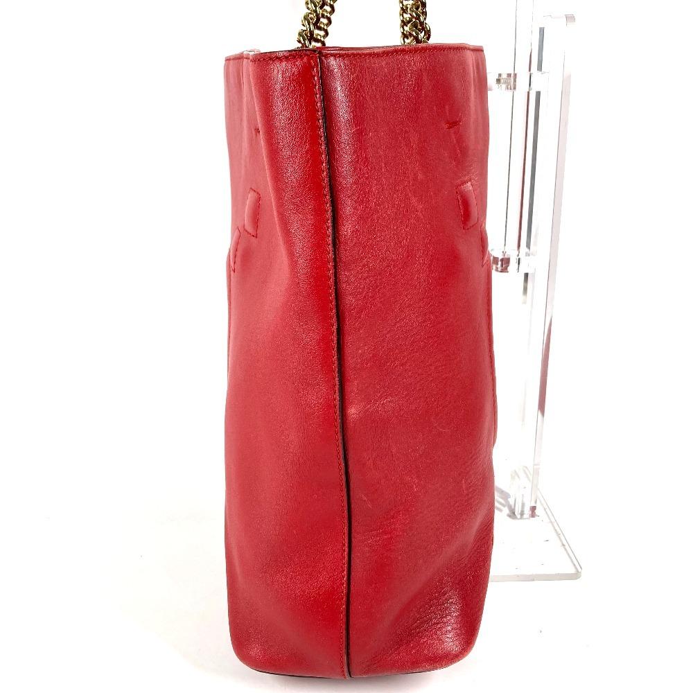 GUCCI 453561 Interlocking G Chain Tote Bag Double Chain Shoulder Bag